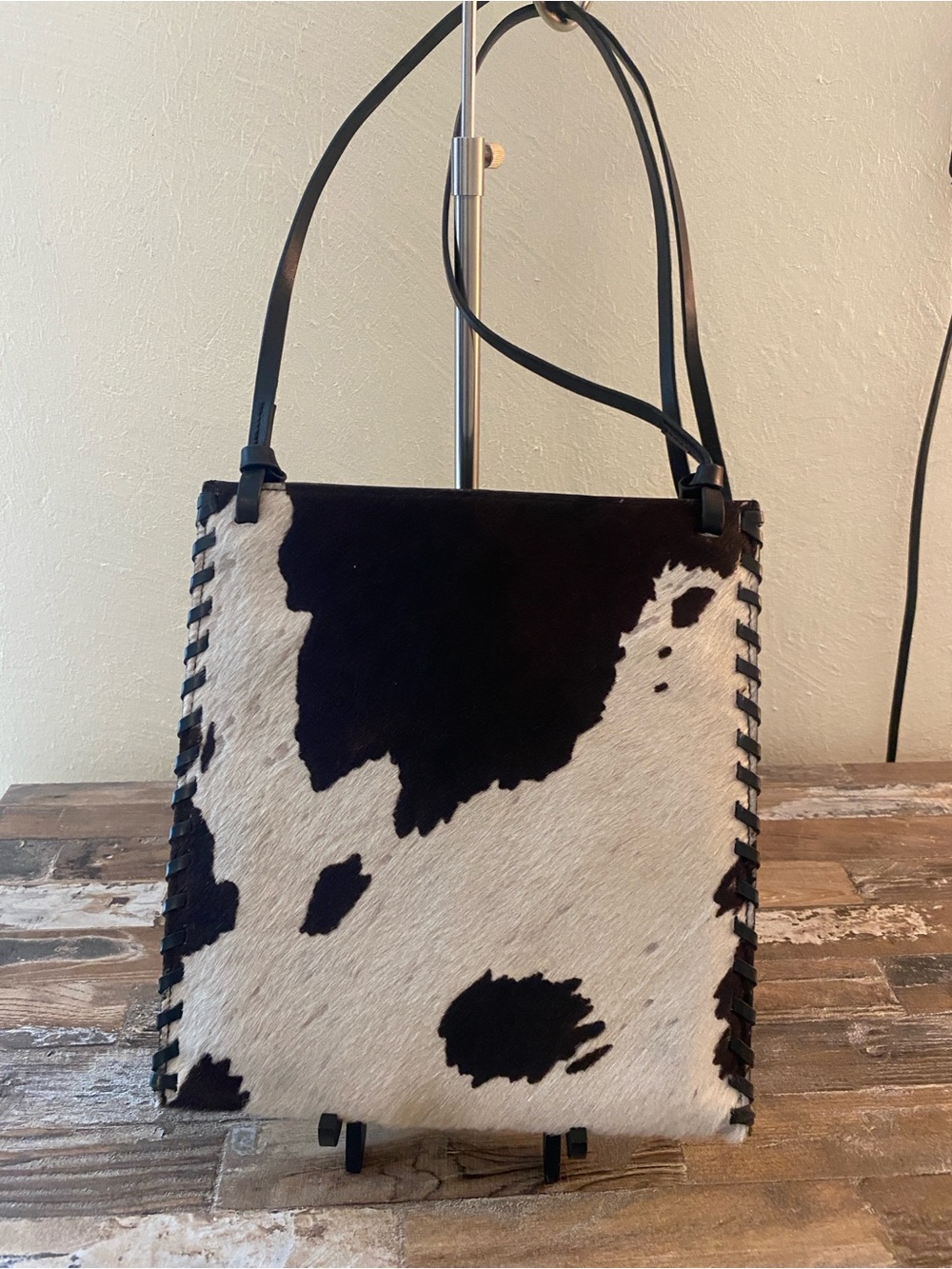 Fossil Brown & White Cowhide Crossbody Bag - Picture 2 of 12